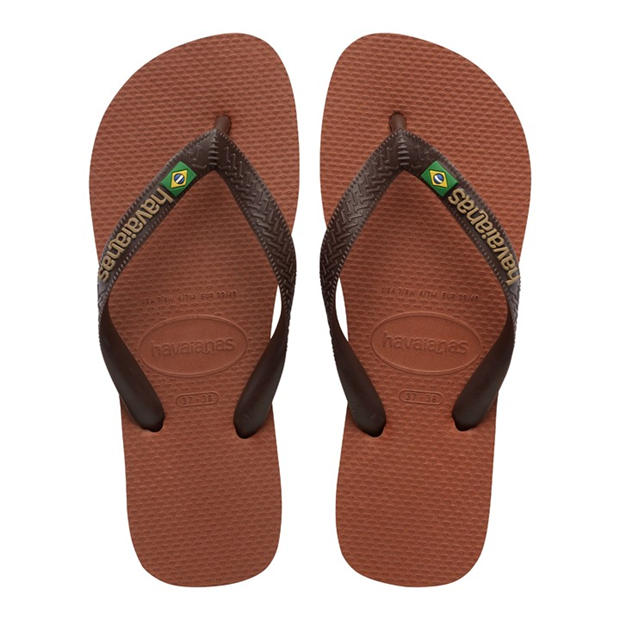 Rust/Coffee - Havaianas - Brasil Logo Flip Flops