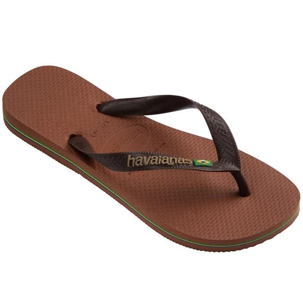 Rust/Coffee - Havaianas - Brasil Logo Flip Flops
