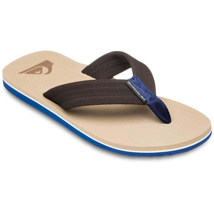 Quiksilver Men's Brown Quik Molokai Layback Flip Flops in Size 7, Sports Direct