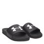 Black/Blk/White - Under Armour - Men's Pool Sliders