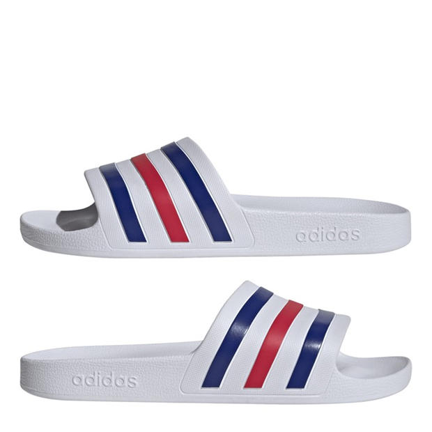 Wht/Red/Blue - adidas - Adilette Aqua Slide Mens