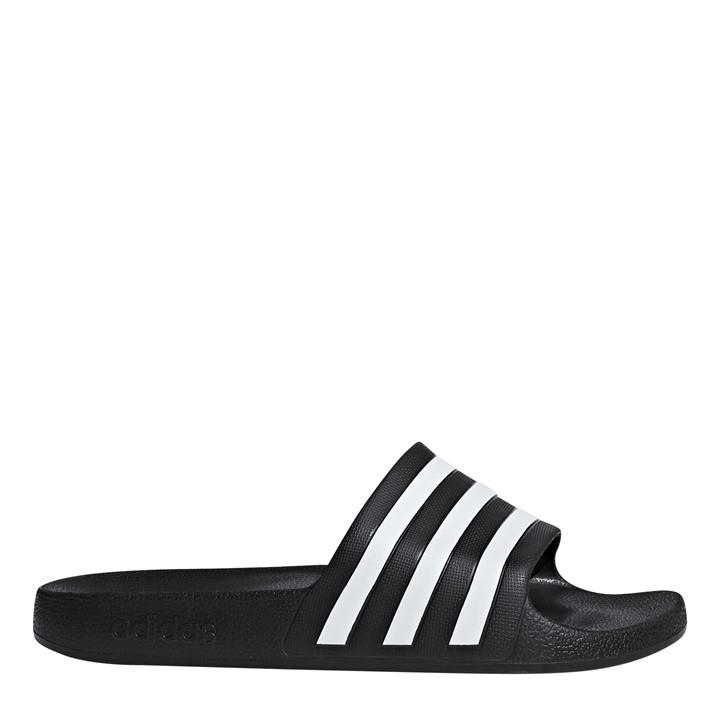 Adidas  Black Adilette Aqua Slide Mens in Size 13, Sports Direct