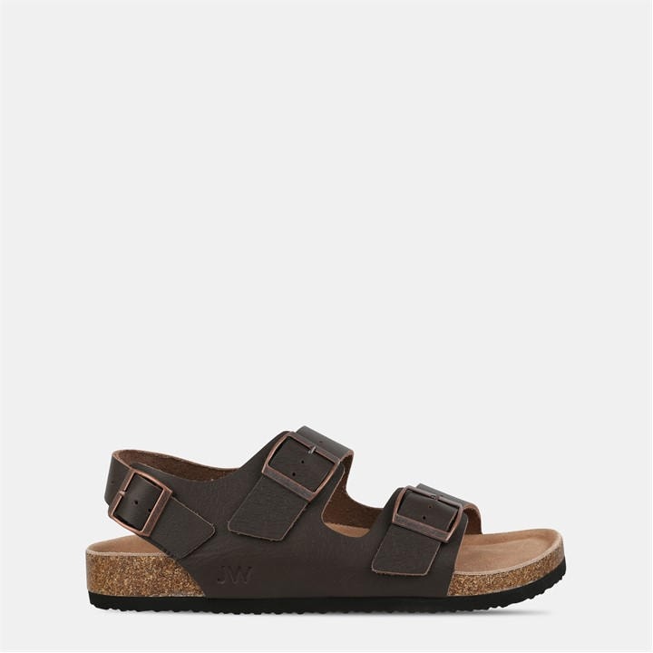 Jack Wills Men's Brown Leather Slip On Flat Sandals in Size 11, Sports Direct