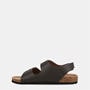 Brown - Jack Wills - Men's Leather Slip On Flat Sandals