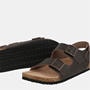 Brown - Jack Wills - Men's Leather Slip On Flat Sandals