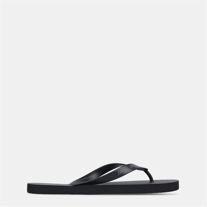 Jack Wills Black Men's Jw Flop Flip Flops in Size 9, Sports Direct