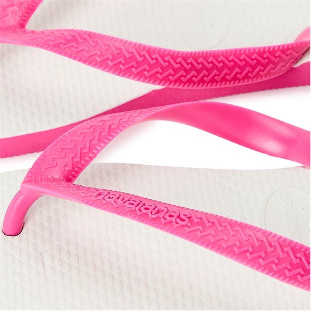 White/Pink - Havaianas - Hav. Tradicional Black 39/40 Flip Flops Unisex Adults