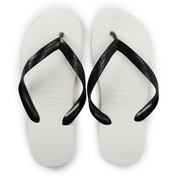 Black/White - Havaianas - Hav. Tradicional Black 39/40 Flip Flops Unisex Adults