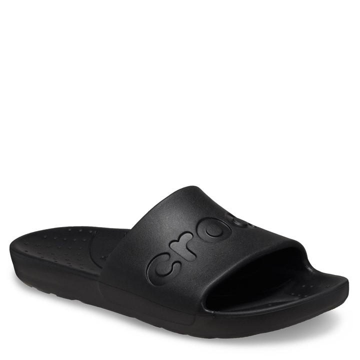 Crocs  Black Pool Sliders in Size 10, Sports Direct