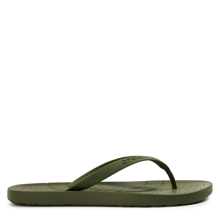 Crocs Men's Green Flip Flops in Size 7, Sports Direct