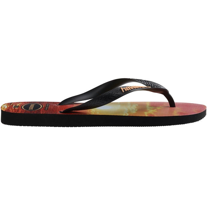Havaianas Men's Black Hav. Hype Flip Flops in Size 11.5, Sports Direct