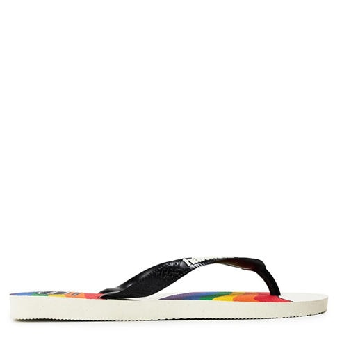 Havaianas - Hav. Top Pride White/Black 43/44 Flip Flops Unisex Adults
