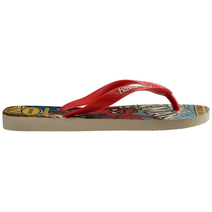 Havaianas    Marvel Classics Black Flip Flops in Size 9.5, Sports Direct