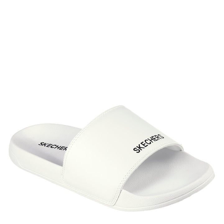 Skechers Men's White Pool Sliders in Size 6, Sports Direct