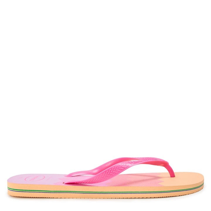 Havaianas Men's Pink Brasil Fresh Black Flip Flops in Size 11.5, Sports Direct