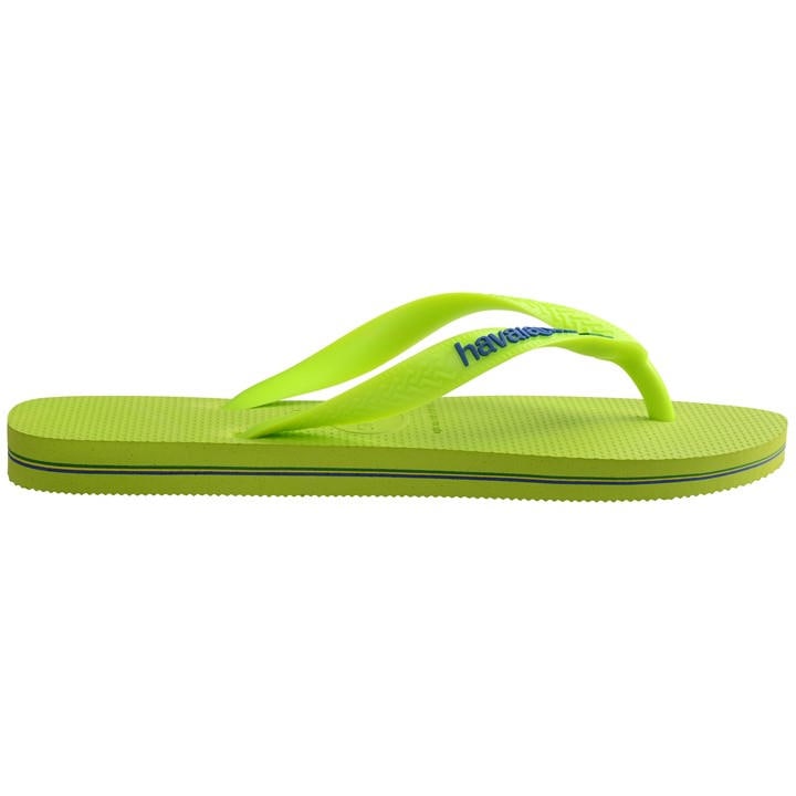 Havaianas Men's Green Brasil Flip Flops in Size 11.5, Sports Direct