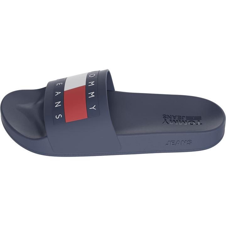 Tommy Jeans Men's Blue Flag Sliders in Size 11, Sports Direct