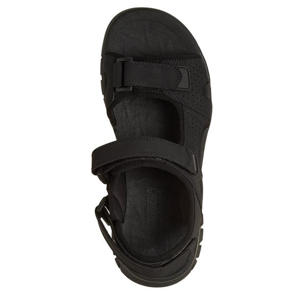 Black - Skechers - Men's Flat Sandals