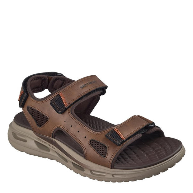 Brown - Skechers - Men's Flat Sandals