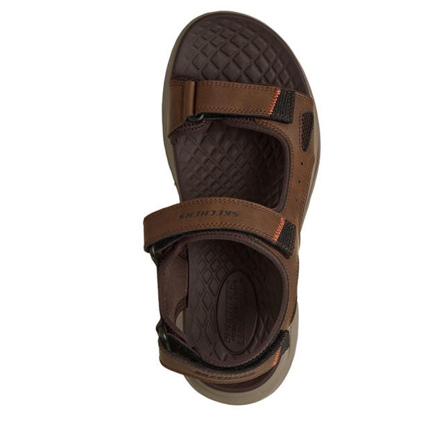 Brown - Skechers - Men's Flat Sandals