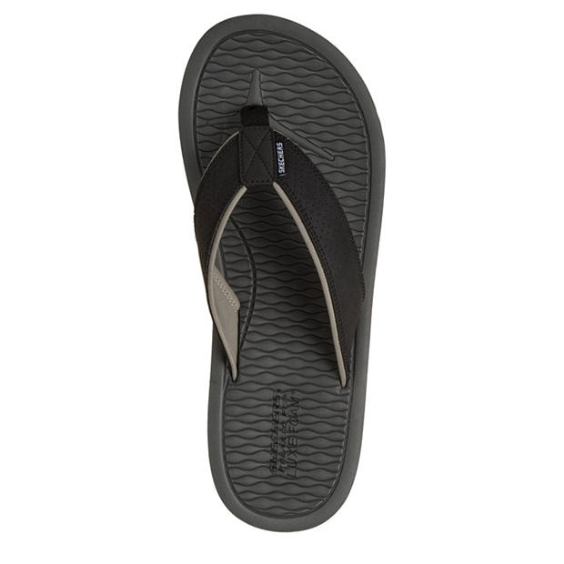 Black - Skechers - Men's Flat Sandals