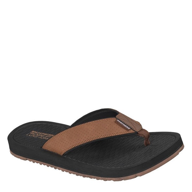Brown - Skechers - Men's Flat Sandals
