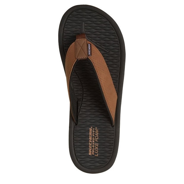 Brown - Skechers - Men's Flat Sandals