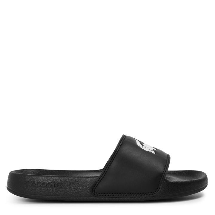 Lacoste Women's Black Serve Sliders in Size 6, Sports Direct