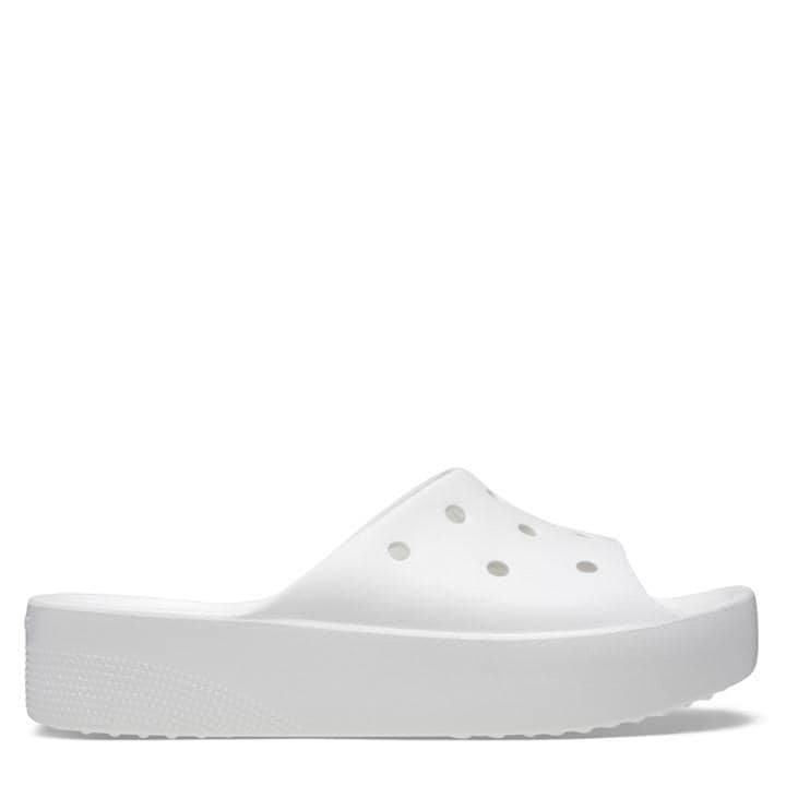 Crocs Women's White Classic Sliders in Size 8, Sports Direct
