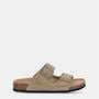 Taupe - Jack Wills - Womens JW Cork Strap Flat Sandals