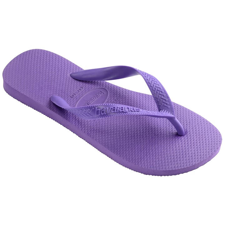 Havaianas Women's Purple Top Dark Brown Flip Flops in Size 8, Sports Direct
