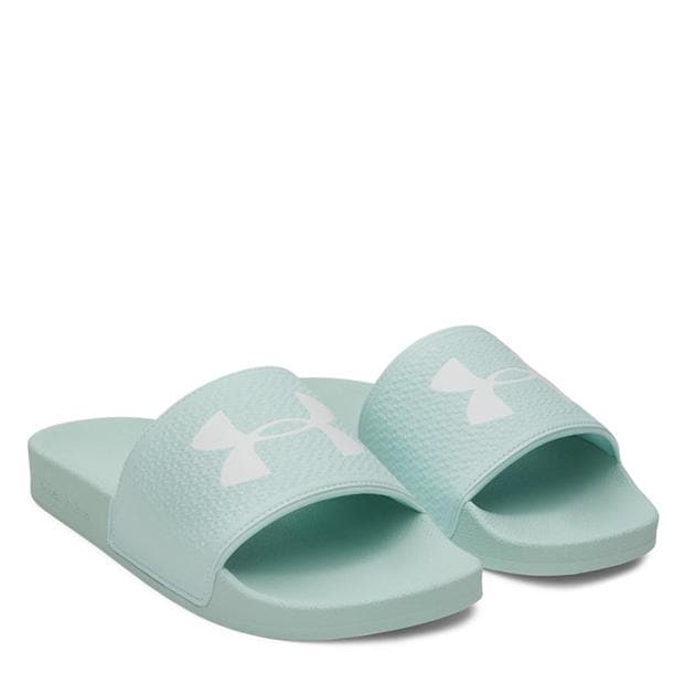 Mint/White - Under Armour - Women's Pool Sliders