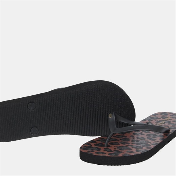 Dark Leopard - Jack Wills - Womens JW Flop Flip Flops