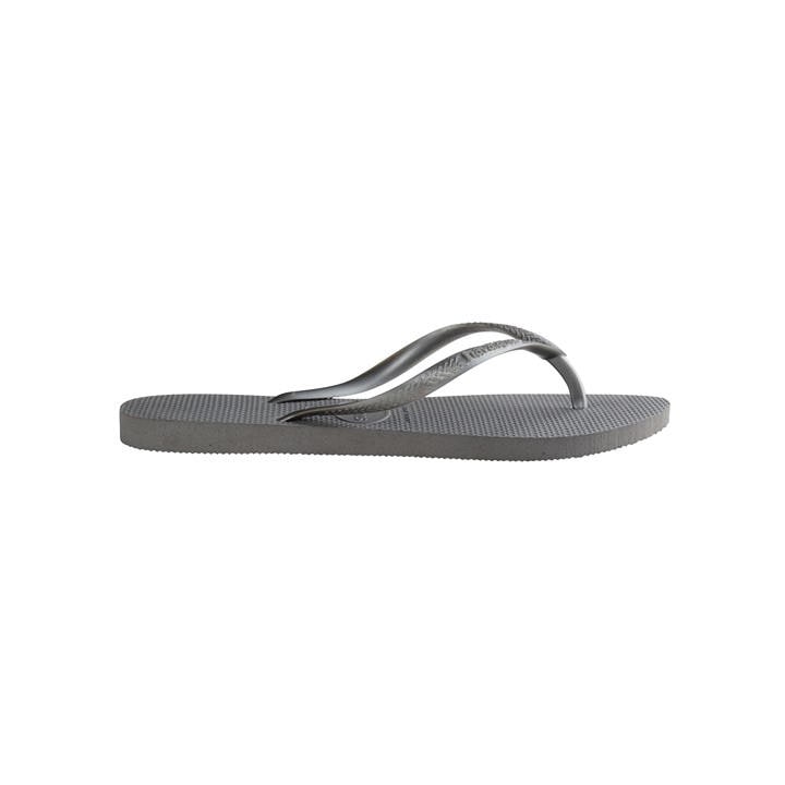 Havaianas Women's Grey Slim Flip Flops in Size 3.5, Sports Direct