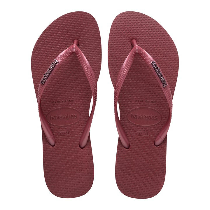 Havaianas Women's Pink Slim Flip Flops in Size 6-7(39/40), Sports Direct