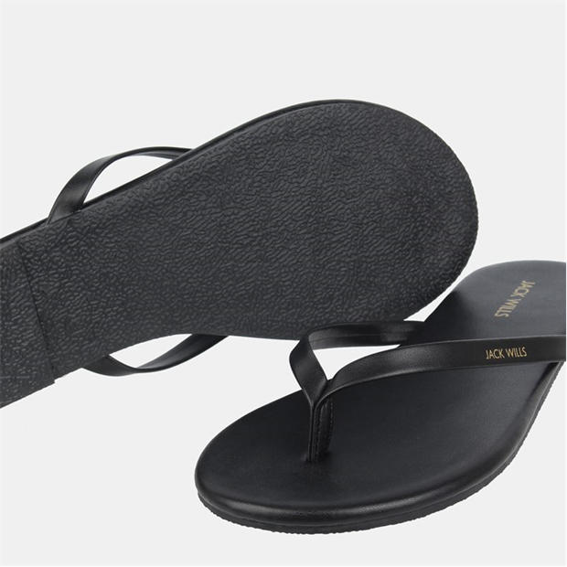 Black - Jack Wills - Jack Wills Flip Flops Womens