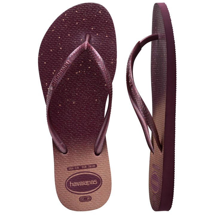 Havaianas Women's Purple Flip Flops in Size 8, Sports Direct