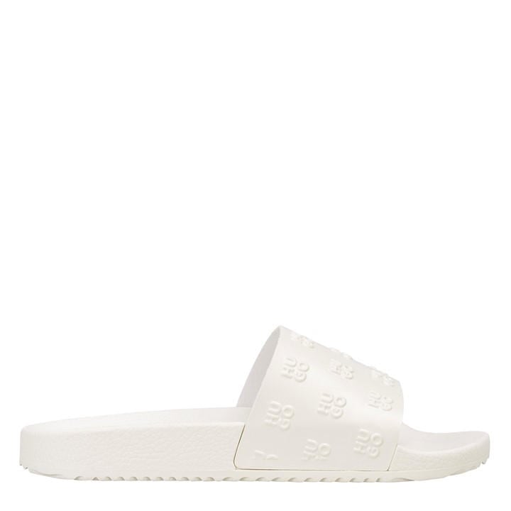 Hugo Women's Cream Pool Sliders in Size 4, Sports Direct