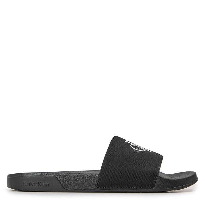 Calvin Klein Women's Black Pool Sliders in Size 3.5, Sports Direct