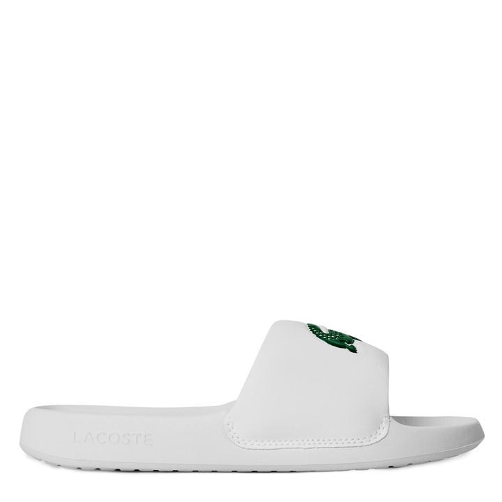 Lacoste Women's White Serve Slide 1.0 Slider in Size 4, Sports Direct