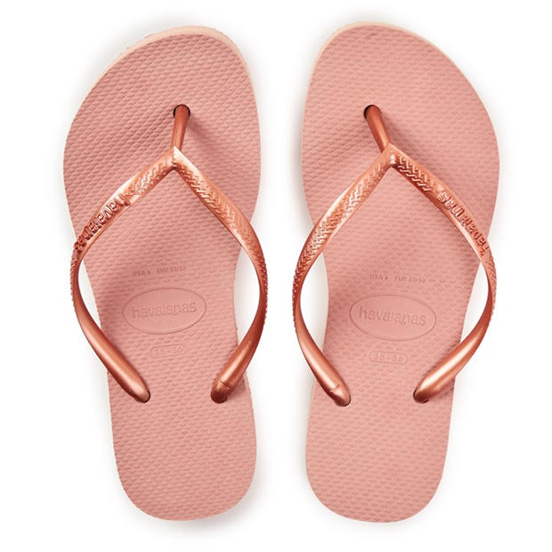 Dark Black - Havaianas - Hav. Slim Flatform Crocus Rose 35/3 Flip Flops Womens