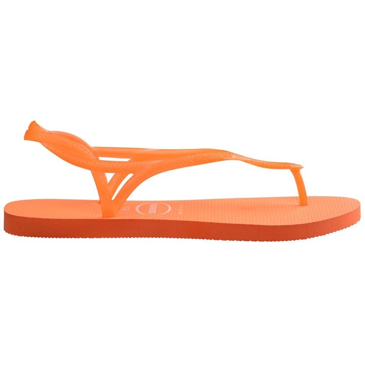 Havaianas Women's Orange Neon Flip Flops in Size 8, Sports Direct
