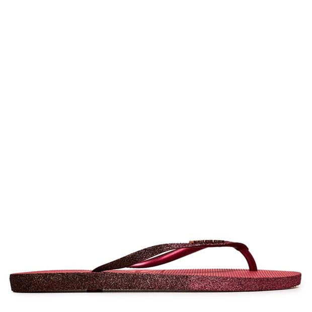 Pink Glitter - Havaianas - Women's Slim Sparkle II Steel Grey Flip Flops