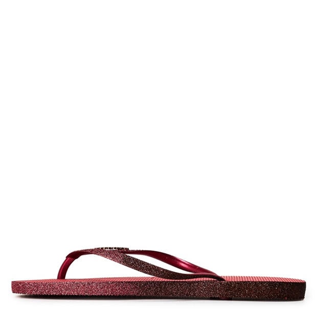 Pink Glitter - Havaianas - Women's Slim Sparkle II Steel Grey Flip Flops