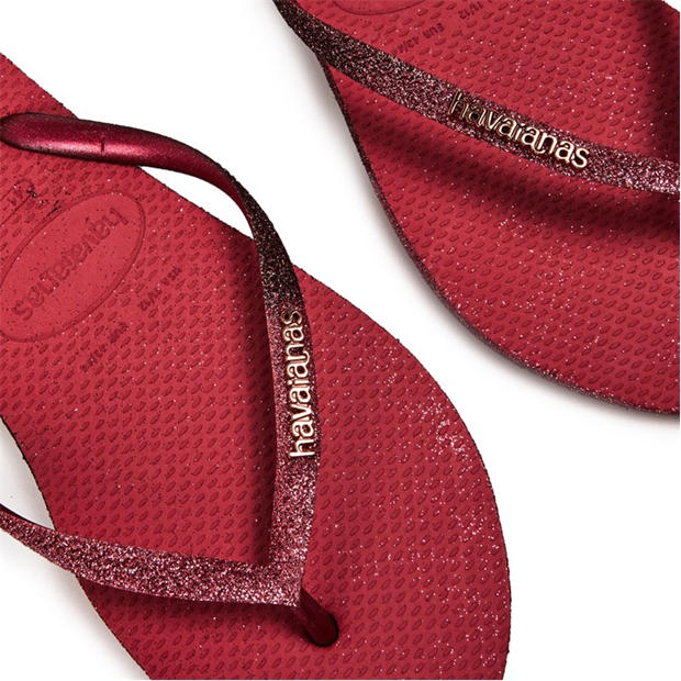 Pink Glitter - Havaianas - Women's Slim Sparkle II Steel Grey Flip Flops