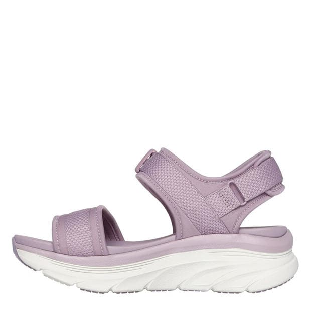 Lavender - Skechers - Adjustable Buckle Double Band Sling Sports Sandals Womens