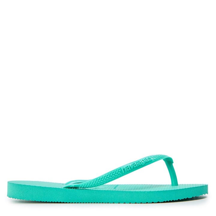Havaianas Women's Green Hav. Slim Bronze Flip Flops in Size C12, Sports Direct