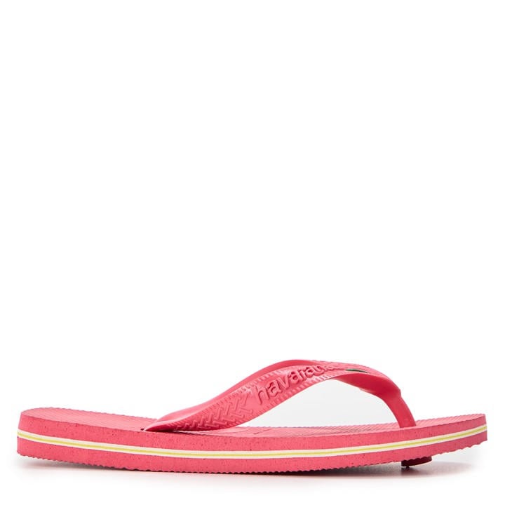 Havaianas Women's Pink Brasil Paradise Flip Flops in Size 1.5, Sports Direct