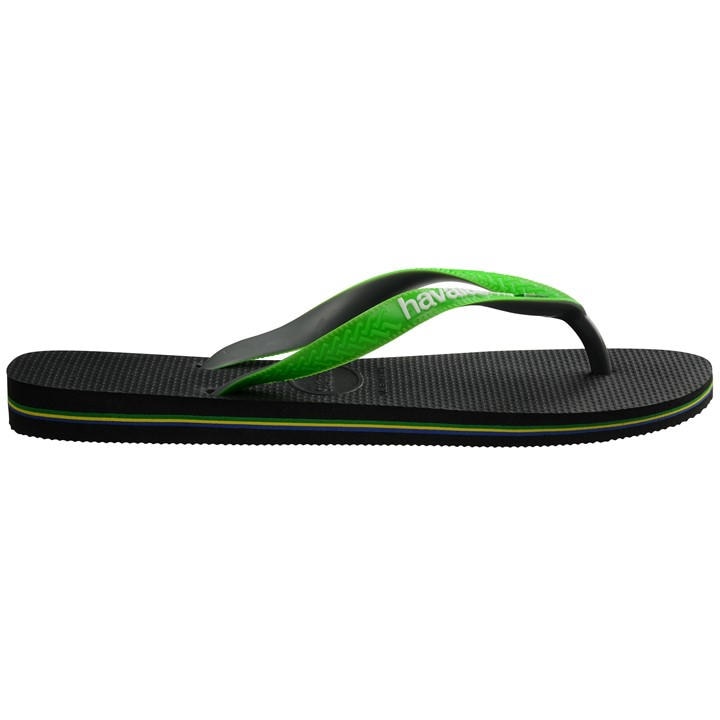 Havaianas Women's Black Hav Brasil Mix Flip Flops in Size 8, Sports Direct
