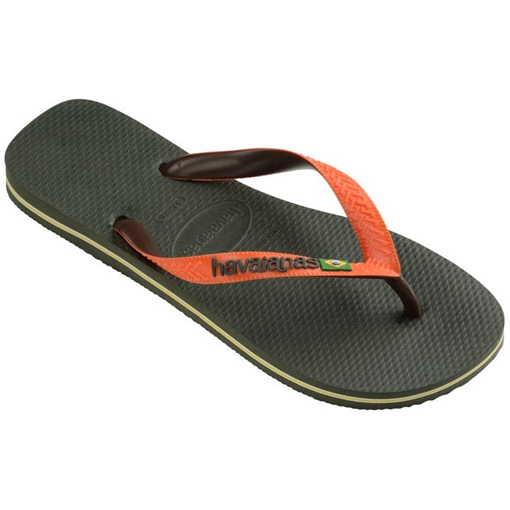 Havaianas Women's Green Hav Brasil Mix Flip Flops in Size 3.5, Sports Direct